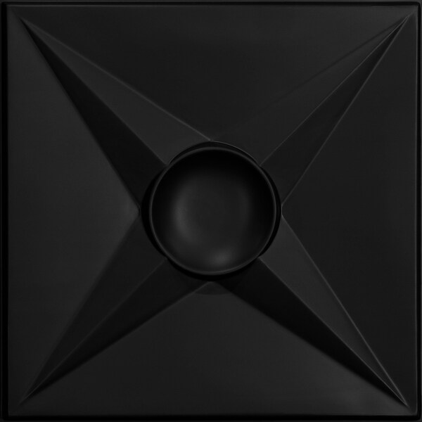 Ceilume Circle Star 2ft x 2ft Black Ceiling Tile V1-CIRSTR-22BKO - main